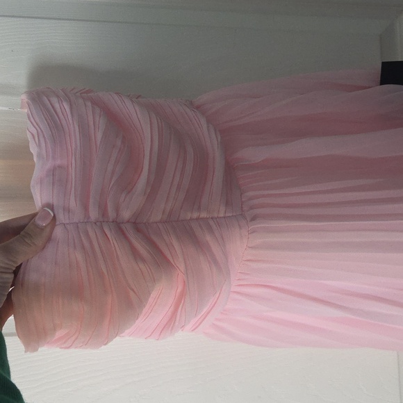 Lulu's Strapless Pink Tiered Dress - Picture 2 of 5